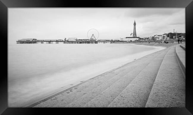 Blackpool Tower and the Central Pier Framed Print by Jason Wells