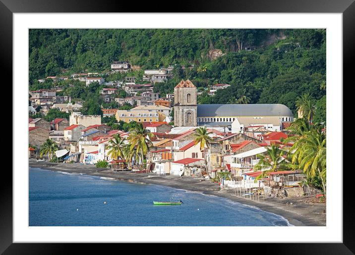 St Pierre at Martinique Framed Mounted Print by Arterra 