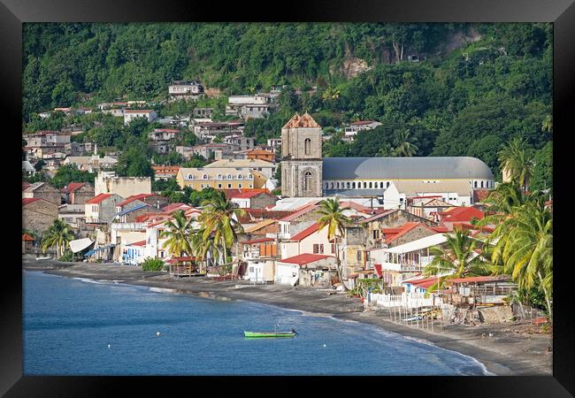 St Pierre at Martinique Framed Print by Arterra 