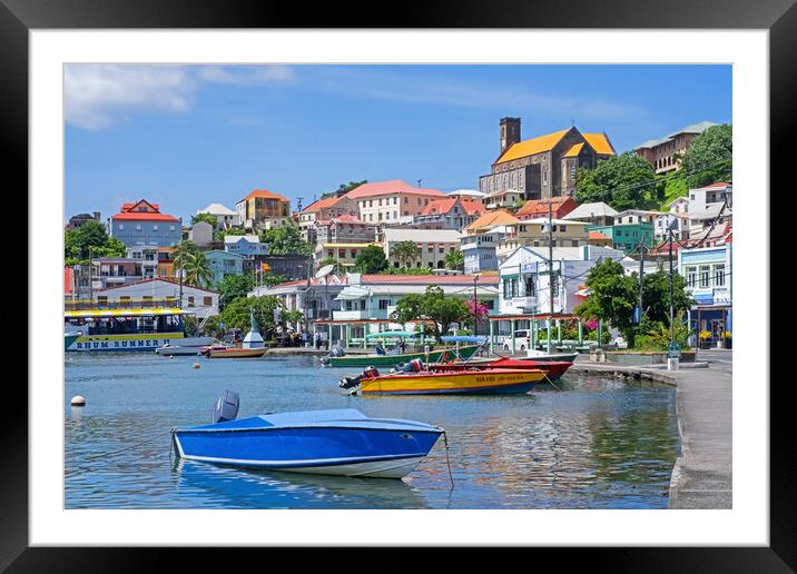 St. George's at Grenada Framed Mounted Print by Arterra 