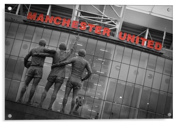 Old Trafford Acrylic by Picture Wizard