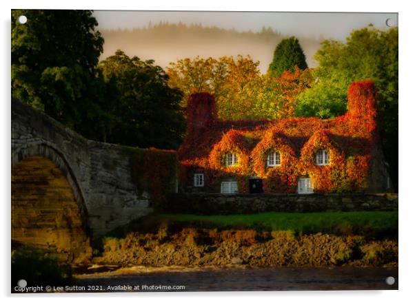 Autumn in Llanrwst Acrylic by Lee Sutton