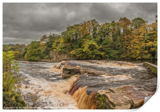 Fall at the Falls (2) Print by Richard Laidler