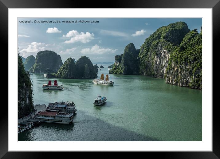 Ha Long Bay Framed Mounted Print by Jo Sowden