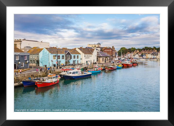 Weymouth Harbour, Weymouth Framed Mounted Print by Heidi Stewart