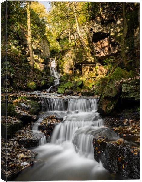 lumsdale waterfall Canvas Print by Jason Thompson