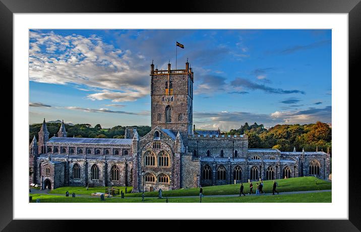 Evening at St David's Cathedral Framed Mounted Print by Joyce Storey
