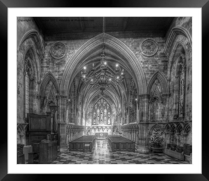 Inside the Cathedral Framed Mounted Print by Jo Sowden