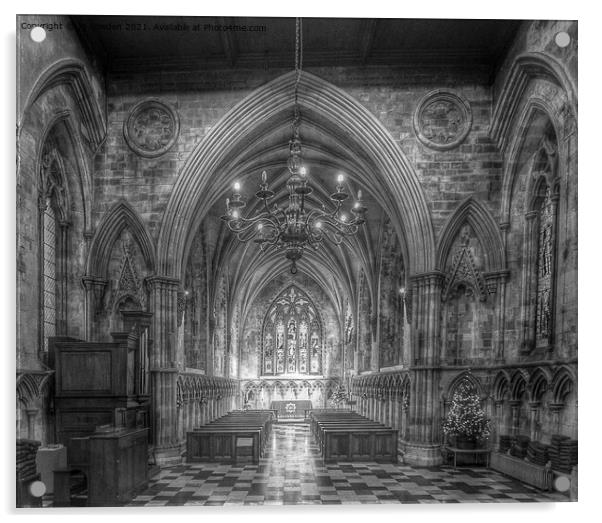 Inside the Cathedral Acrylic by Jo Sowden