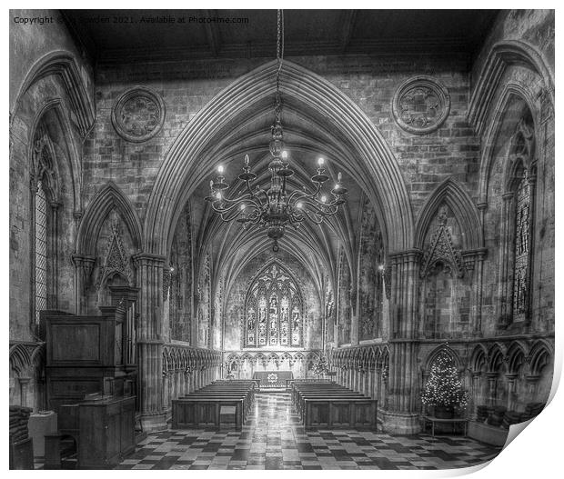 Inside the Cathedral Print by Jo Sowden