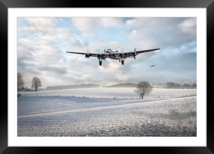 Winter Takes Hold Framed Mounted Print by J Biggadike