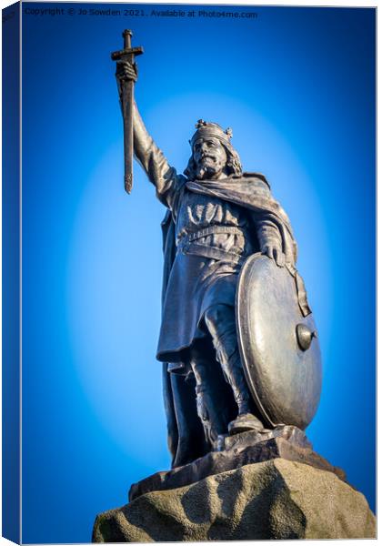 Alfred the Great Canvas Print by Jo Sowden