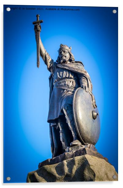 Alfred the Great Acrylic by Jo Sowden
