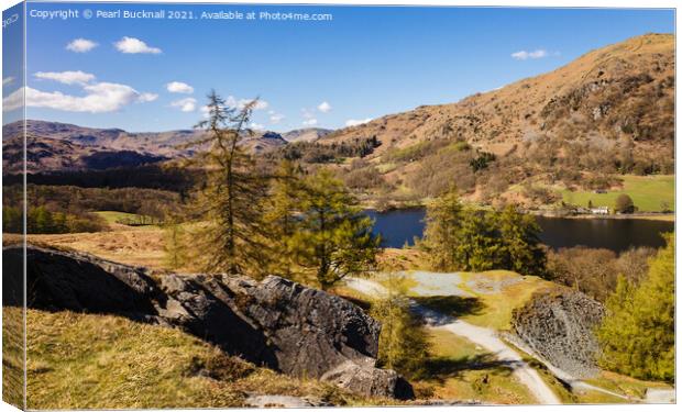 Rydal Water Lake District Canvas Print by Pearl Bucknall