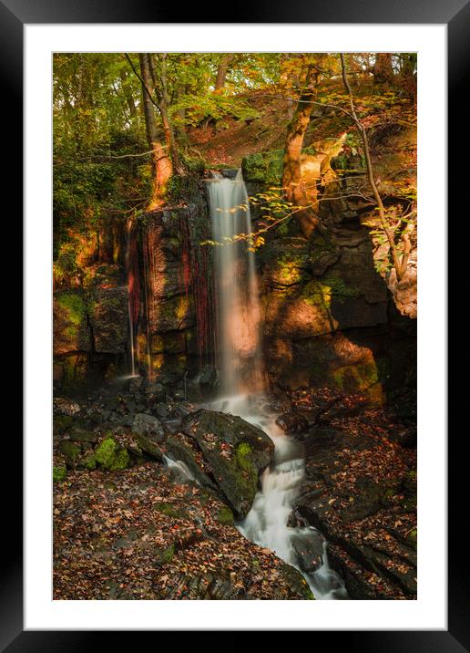 lumsdale falls Framed Mounted Print by Jason Thompson