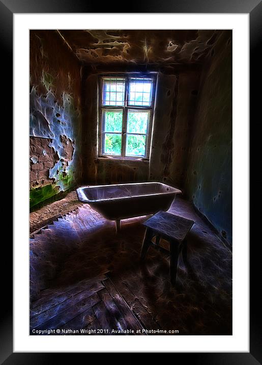 Bath time Framed Mounted Print by Nathan Wright