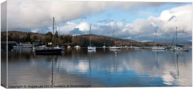 Windermere reflections Canvas Print by Angela Lee