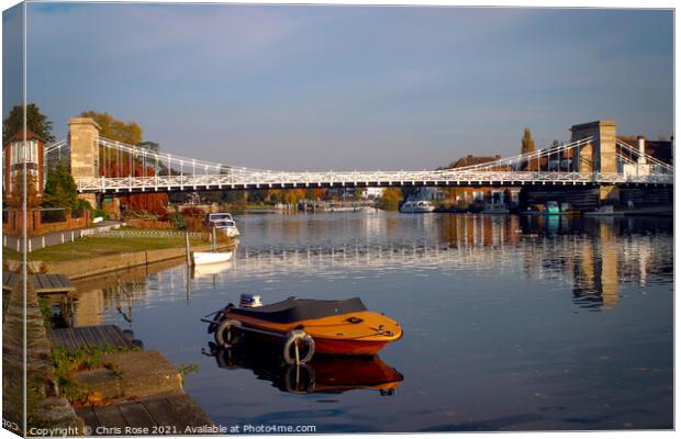 Marlow, River Thames Canvas Print by Chris Rose