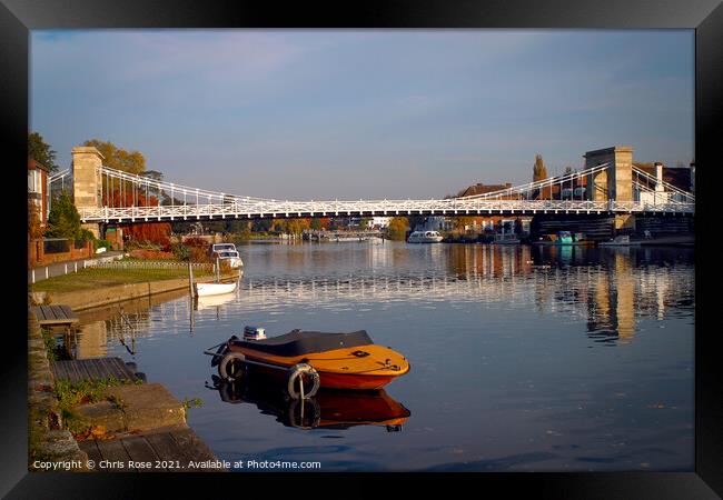 Marlow, River Thames Framed Print by Chris Rose