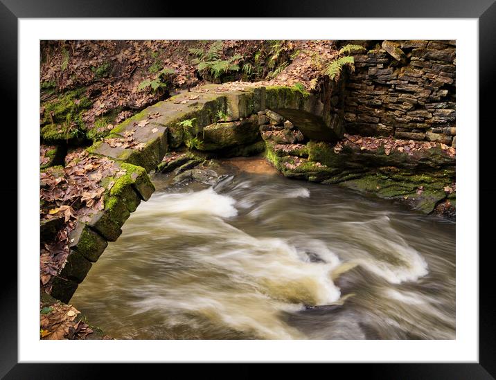 Flowing under the arch Framed Mounted Print by David McCulloch