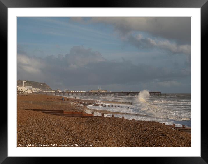 Autumn Delight in Hastings. Framed Mounted Print by Mark Ward