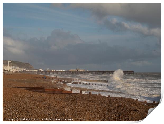 Autumn Delight in Hastings. Print by Mark Ward