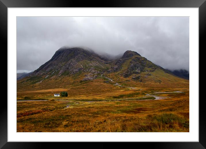 The Lonesome Cottage Glencoe Framed Mounted Print by Tony Bishop