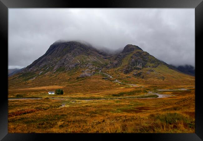 The Lonesome Cottage Glencoe Framed Print by Tony Bishop