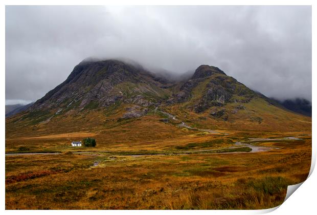 The Lonesome Cottage Glencoe Print by Tony Bishop