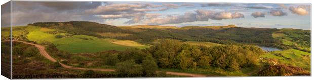 Majestic Peak District Panorama Canvas Print by Steven Nokes