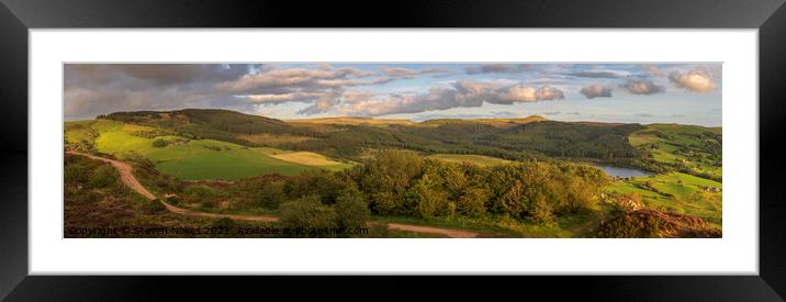 Majestic Peak District Panorama Framed Mounted Print by Steven Nokes