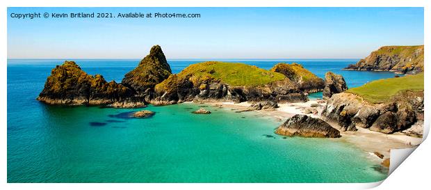 Kynance cove cornwall Print by Kevin Britland