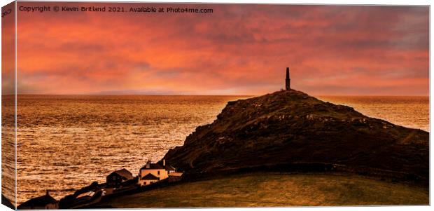 Cornish sunset Canvas Print by Kevin Britland