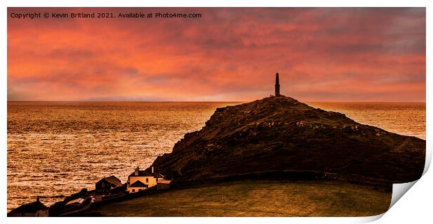 Cornish sunset Print by Kevin Britland