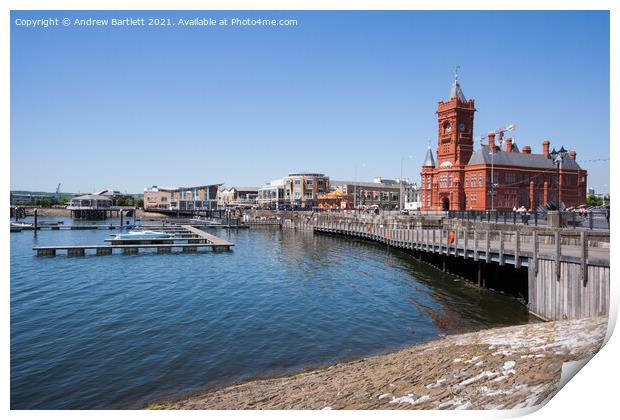 Sunny afternoon at Cardiff Bay Print by Andrew Bartlett