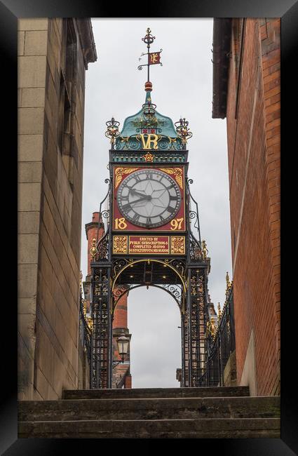 Steps leading up to Eastgate Clock Framed Print by Jason Wells