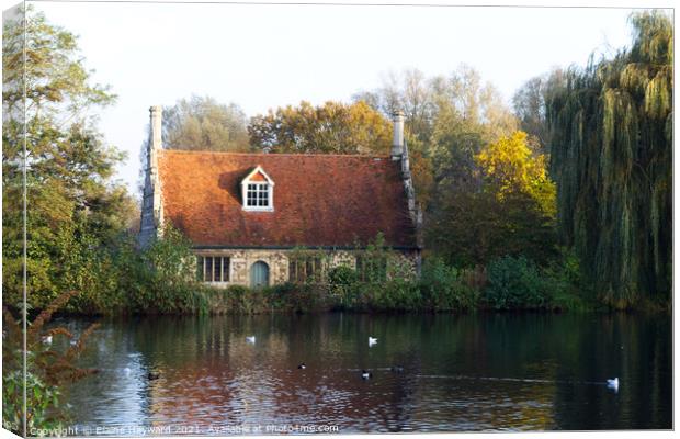 Bourne Mill, Colchester Canvas Print by Elaine Hayward