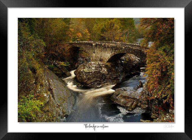 The bridge in  autumn Framed Print by JC studios LRPS ARPS