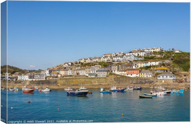 Mevagissey South Cornwall Canvas Print by Heidi Stewart