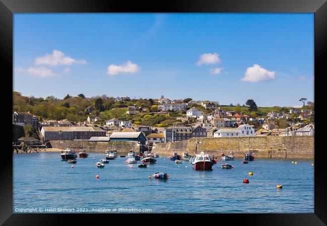 Mevagissey Harbour, Cornwall Framed Print by Heidi Stewart