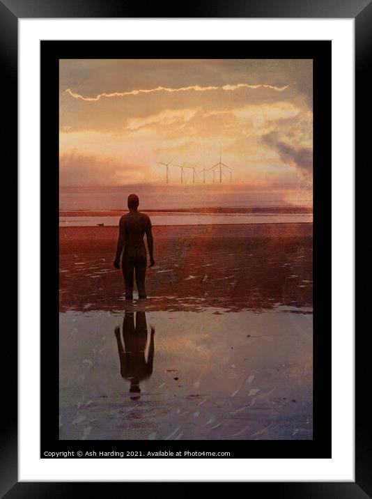 Iron Man of Crosby Framed Mounted Print by Ash Harding