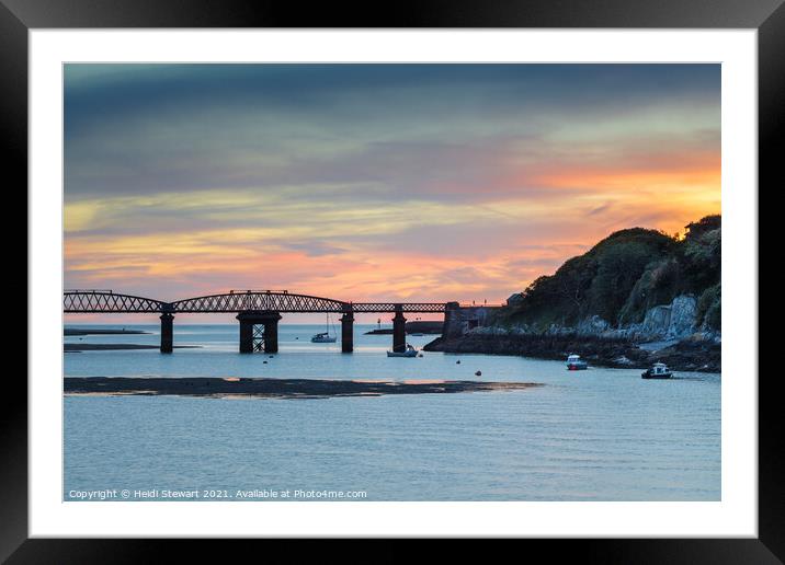 Barmouth Sunset Framed Mounted Print by Heidi Stewart