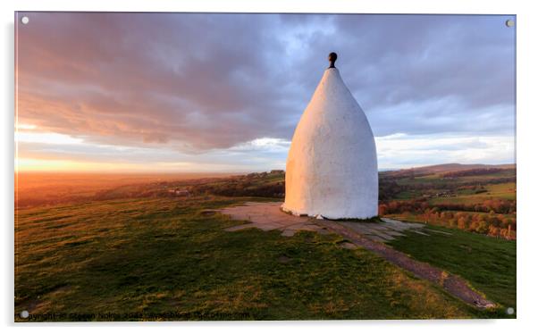 The Golden Hour at White Nancy Acrylic by Steven Nokes