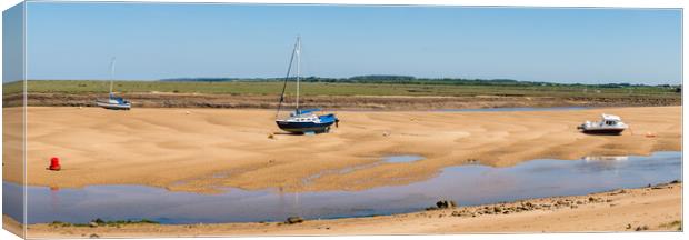 Boats at Wells next the Sea Canvas Print by Jason Wells