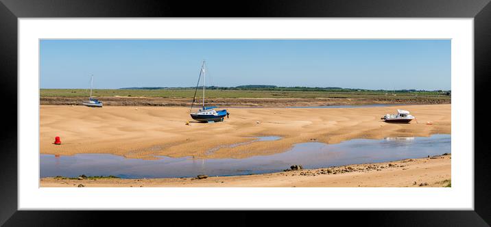 Boats at Wells next the Sea Framed Mounted Print by Jason Wells