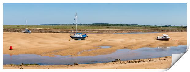 Boats at Wells next the Sea Print by Jason Wells