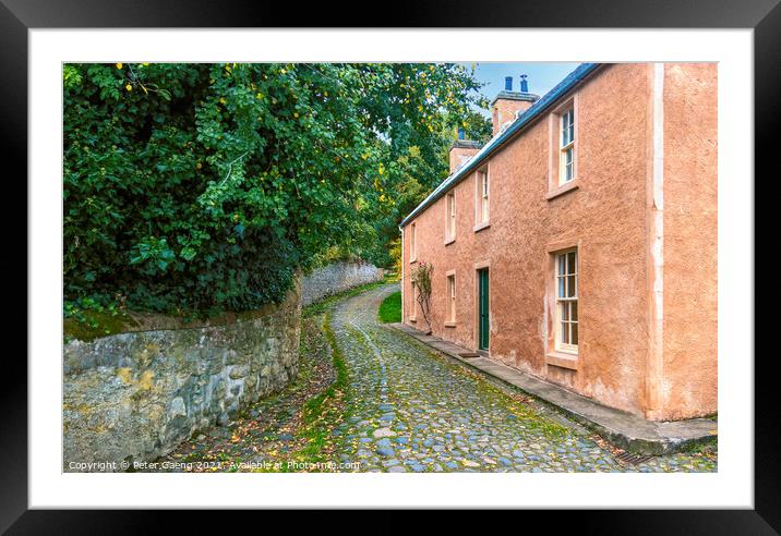 Paye House in Cromarty, Scotland.  Framed Mounted Print by Peter Gaeng