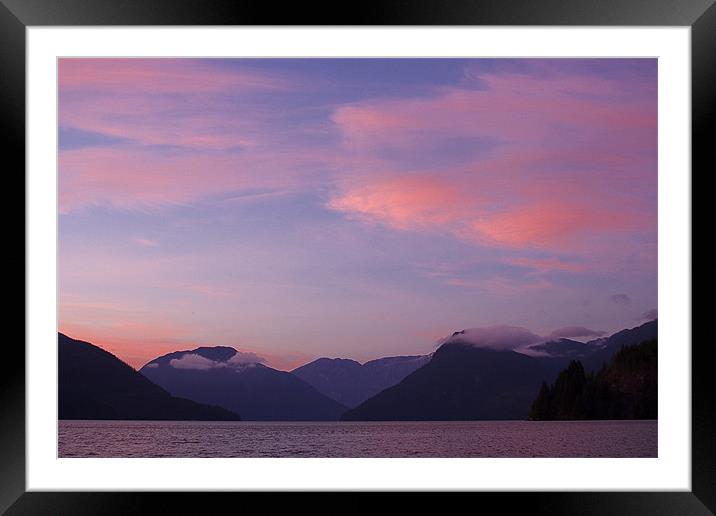 Canadian Sunset Framed Mounted Print by Thomas Schaeffer
