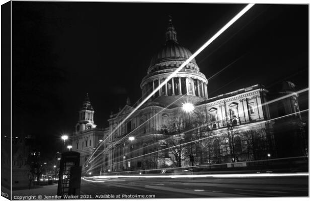 St Paul's Cathedral Canvas Print by Jennifer Walker