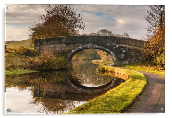 Lancaster Canal Acrylic by Liz Withey